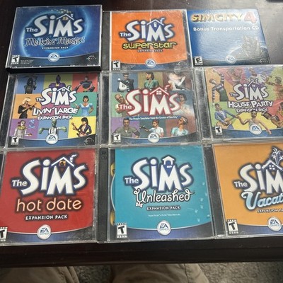 The Sims 1 & Expansion Packs PC game lot Livin  Large Vacation Superstar House 