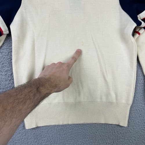 Vintage Demetre Ski Sweater Mens MEdium Virgin Wool Collared Made in USA - Picture 13 of 14