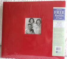 Scrapbook Markings by CR Gibson Red Cover with Photo Front 20 Pages - Brand New 