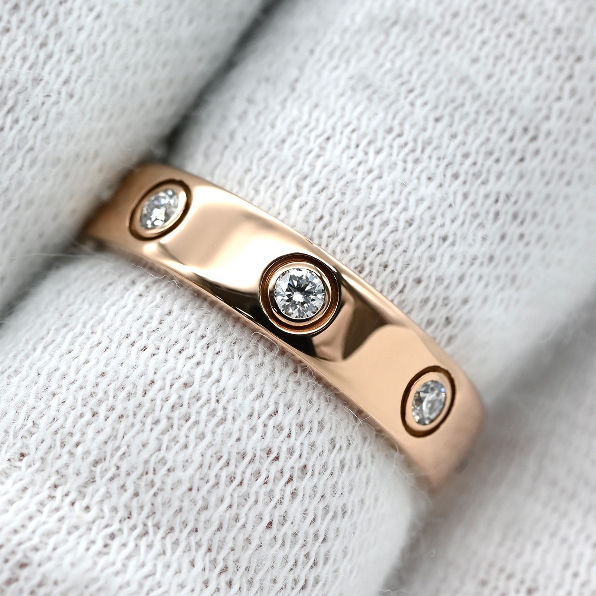 Cartier LOVE Mini Love Ring Diamond 750PG US#4-1/2 P0063774 | eBay