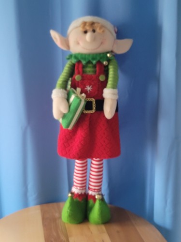 Elfenpaar 27 Zoll groß gebraucht Weihnachten süße kleine Jungs (3371HOC) geruchsneutral - Bild 2 von 24