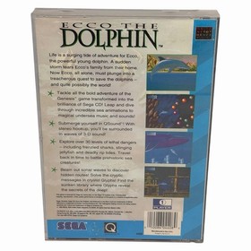 Ecco The Dolphin (Sega CD, 1992) CIB Complete w/ Manual + Reg Card Tested