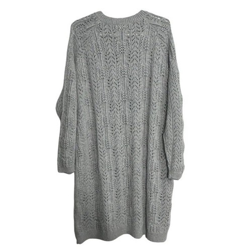 Sundance Damen Gr. XXL grau Leah Mae Pullover Kleid Wollmischung Freizeit - Bild 3 von 9