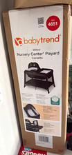 Baby Trend Willow Nursery Center Playard w/ Bassinet, Canopy, Changer, Black