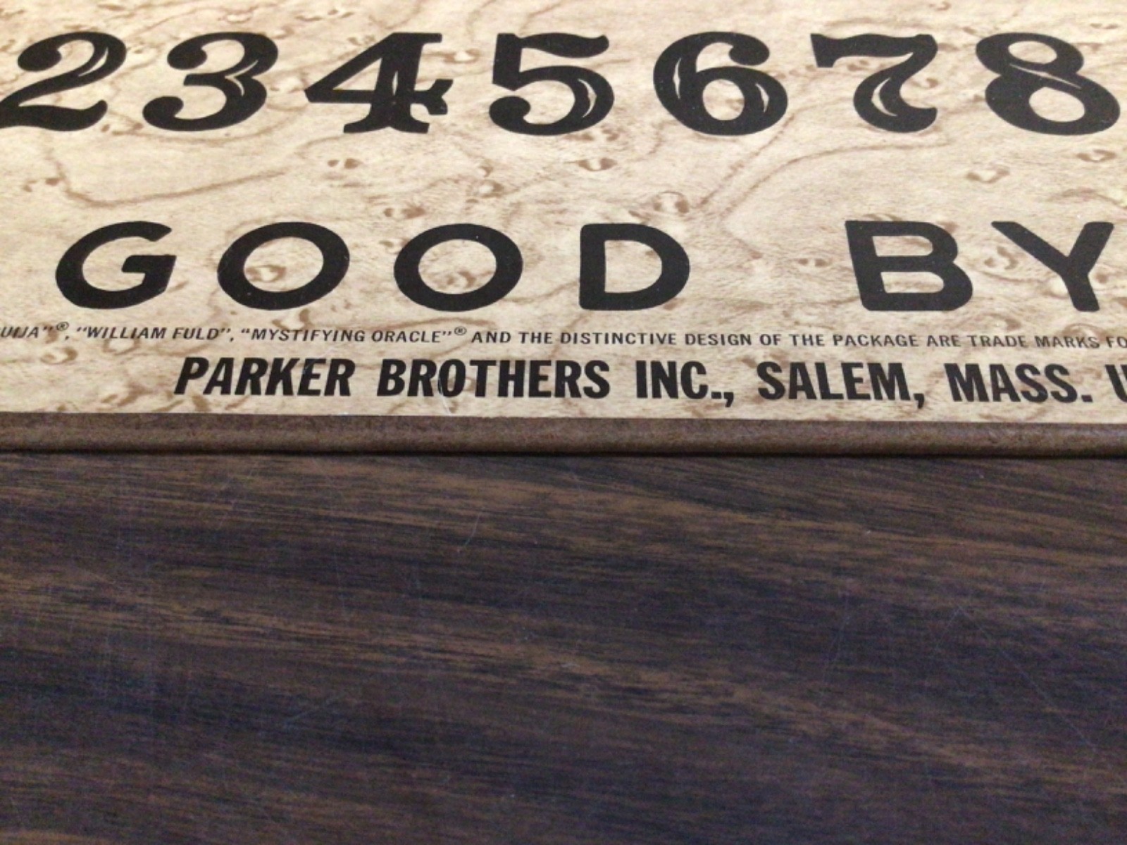 Vintage Ouija Board 1972 Parker Brothers William Fuld Mystifying Oracle No. 600