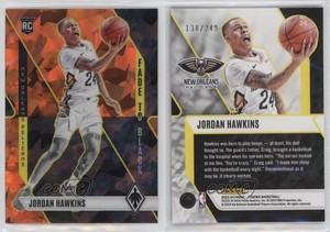2023 Panini Phoenix Fade to Black Orange Ice /249 Jordan Hawkins #24 Rookie RC