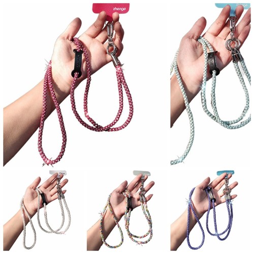 Hanging Cord Glitter Rhinestone Phone Lanyard Women/Lady/Girl - Picture 2 of 17