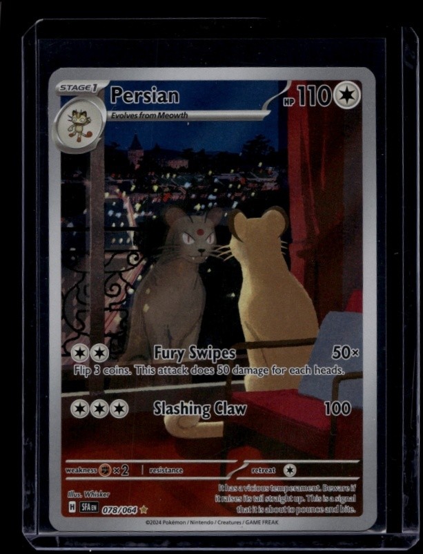 Pokemon TCG Persian 078/064 Shrouded Fable Illustration Rare NM