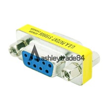 RS-232 DB9 9 Pin Female to Female F/F Gender Changer Coupler Adapter YJUS Serial