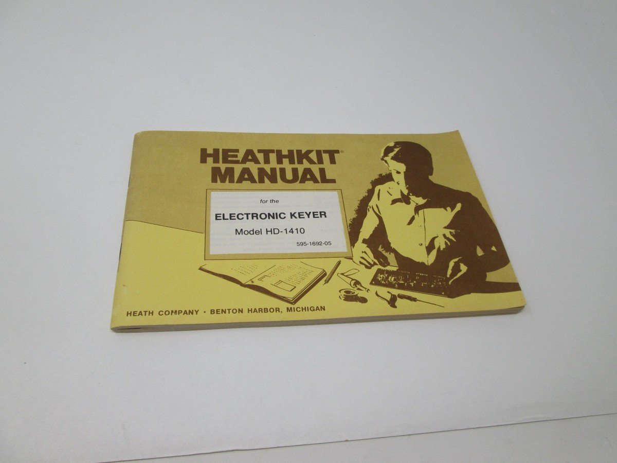 Vintage Heathkit HD-1410 elektronischer Keyer, Morse-Code, Ham Radio, verbesserter Stromanschluss