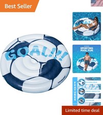 60-Inch Inflatable Soccer Ball Ride-On Float - Ultimate Pool Fun for All Ages