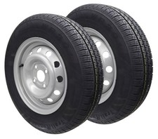 2x Komplettrad 155/80R13 XL 84N 100x4 155 R 13 PKW Anhänger Felge 4Jx13 Reifen
