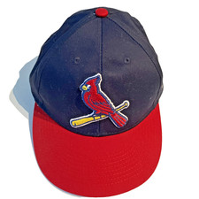 Team MLB St. Louis Cardinals Navy Red Youth Adj. Hat Cap By OC Sports - NEW