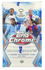 2024/25 Topps Chrome UEFA Women's Champions League Soccer Hobby Box #TOC