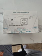 WOLFBOX 4K G850 Mirror Dash Cam 12" Dual Dash Cameras Parking Monitoring 32G SD