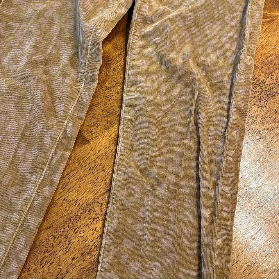 Big Star, Alex Skinny Marrón Animal, Estampado Pana Pantalones Talla 26  Foto 3 de 4