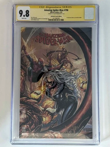 [Signed by Tyler Kirkham] Amazing Spider-Man #798 CGC 9.8 Yellow Label Exclusive