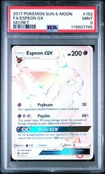 Espeon GX 152/149 Sun & Moon Base Set Secret Rare Rainbow Holo