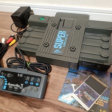 NEC PC Engine SuperGrafx Console Set and Darius Plus HuCard Tested Work Japan