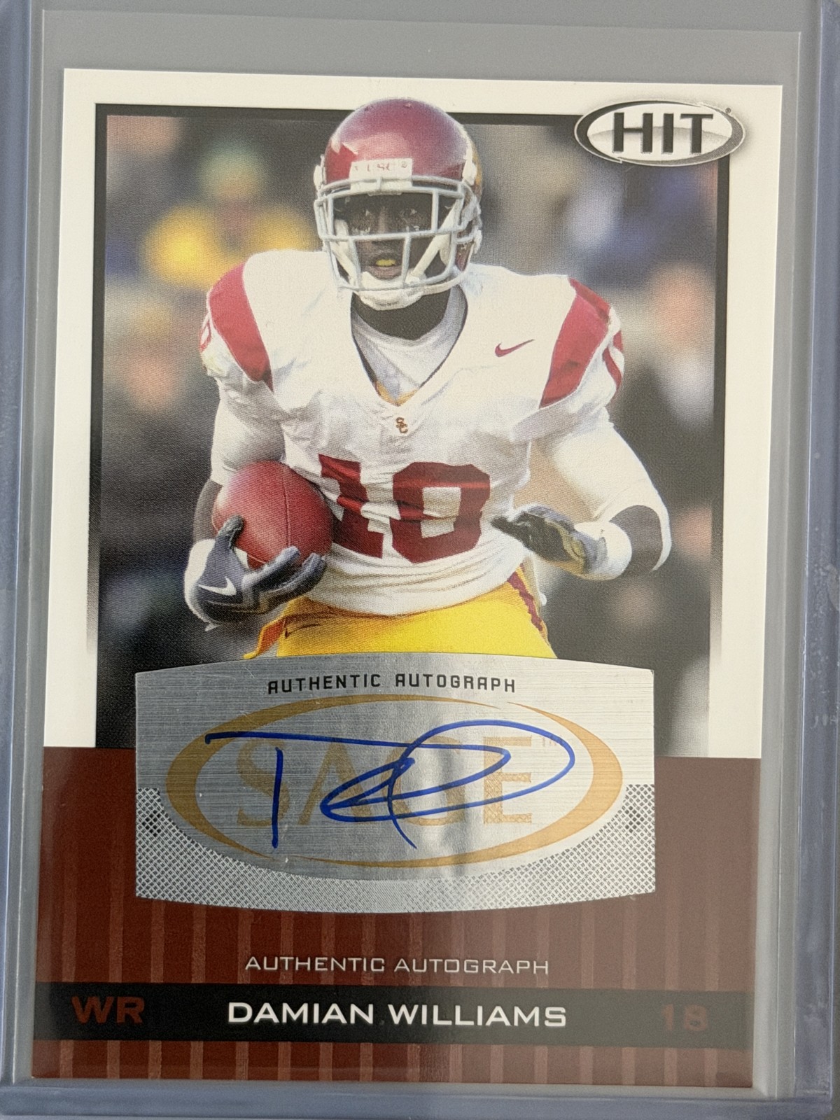 Damian Williams SA-GE Hit Autographs #A18 Autograph