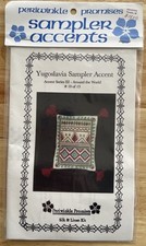 Periwinkle Promises Sampler Accents YUGOSLAVIA SAMPLER ACCENT Silk & Linen Kit