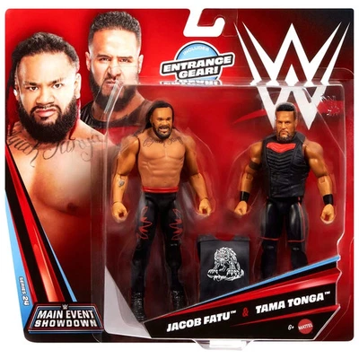 WWE Main Event Showdown Jacob Fatu & Tama Tonga 15CM Action Figure 2 Pack *NEW*
