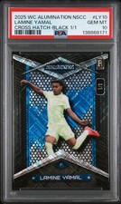 2025 WILD CARD ALUMINATION LAMINE YAMAL NAT EXCLUSIVE LAMINE YAMAL 1/1 PSA 10