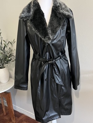 美品　real leather reversiable coat y2k Women's Vintage Gothic Leather Jacket Y2k Altnertive Zip Up