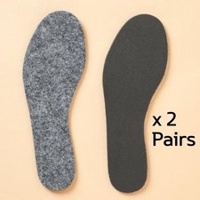 Children's Winter Felt Insoles 2 Pairs - 170 230 mm 6.7 9.1 in. 