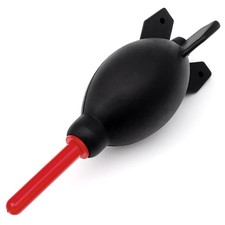 Brvlsoc Rocket-Style Rubber Air Blower Dust Cleaner for DSLR Camera, Black