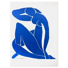 Henri Matisse 1869-1954 (After), "Nu Bleu II" Limited Edition Lithograph with Ce