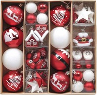 Valery Madelyn Weihnachtskugeln 50Er Set Kunststoff Christbaumkugeln