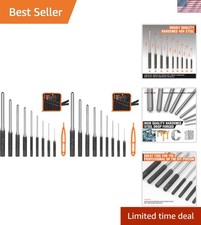 Durable 9-Piece Roll Pin Punch Set - Perfect for Automotive and Jewelry Repair