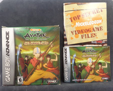 AVATAR AIRBENDER THE BURNING EARTH GameBoy Advance BOX MANUAL ONLY