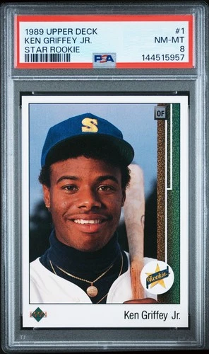 144515957 Ken Griffey Jr 1989 Upper Deck #1 Rookie RC PSA 8