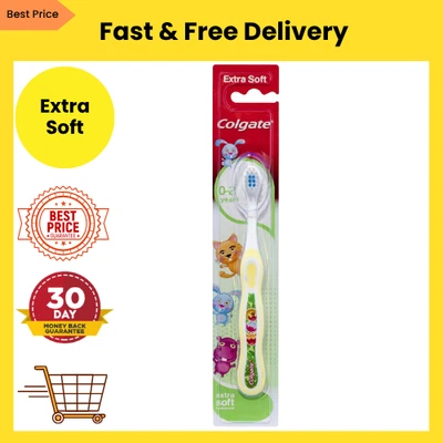 BRANDED Colgate Kids Toothbrush 0-2 Years Baby Toothbrush Extra Soft bristles Gently and