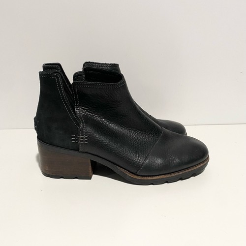 Botines negros recortados Sorel Cate NL3383 para mujer - Imagen 4 de 9