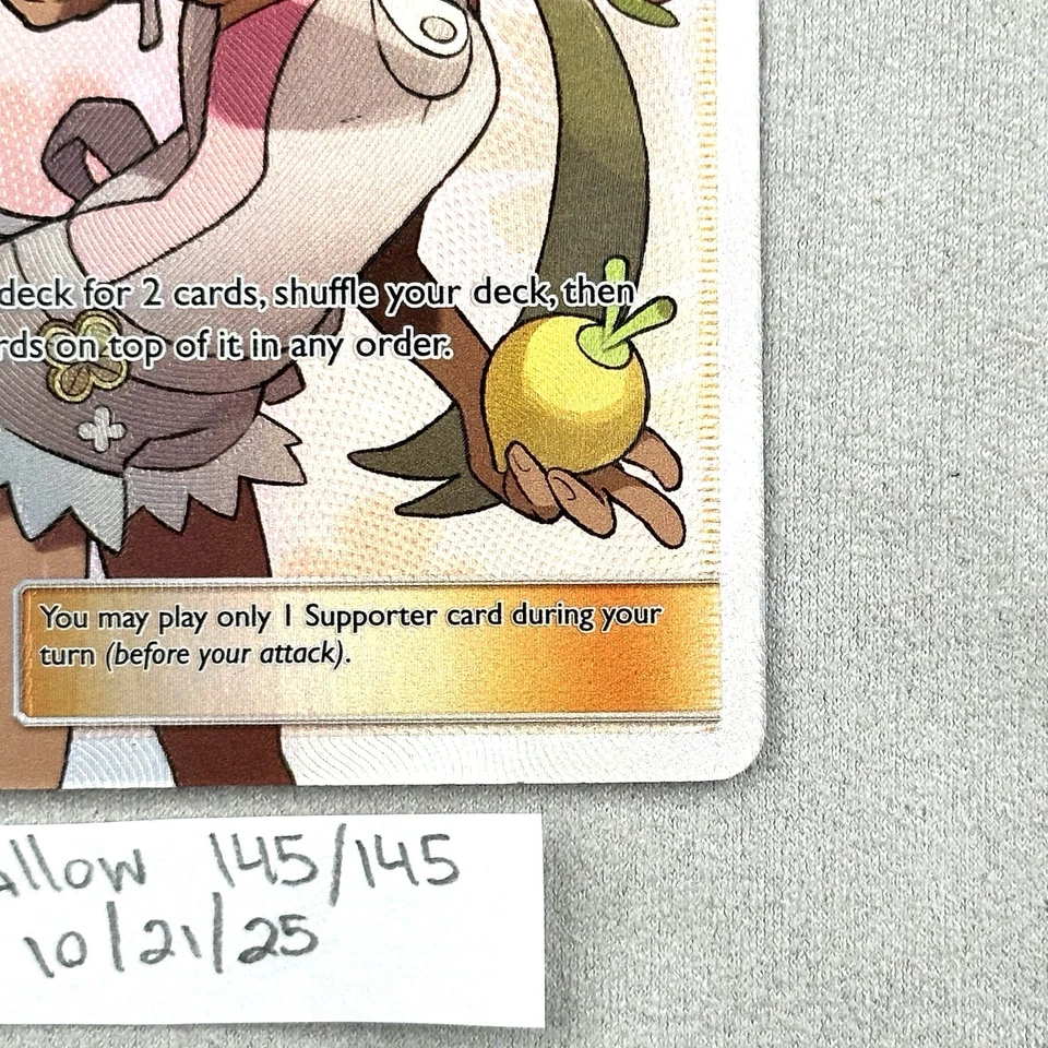 Pokemon Mallow 145/145 Guardians Rising Sun Moon Full Art Trainer Pokemon - Image 2 of 4