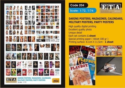DARING POSTERS, MAGAZINES, CALENDARS, party posters / 1:72