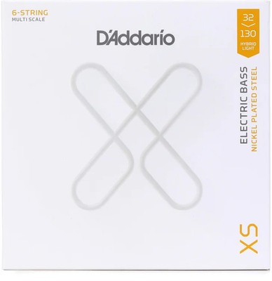 D'Addario XSB32130MS XS Nickel 6-string Electric Bass Guitar Strings - .032-.130