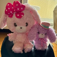 Sanrio Bonbonribbon Plush Lalala Flora Mascot Tag Pink Purple Rabbit