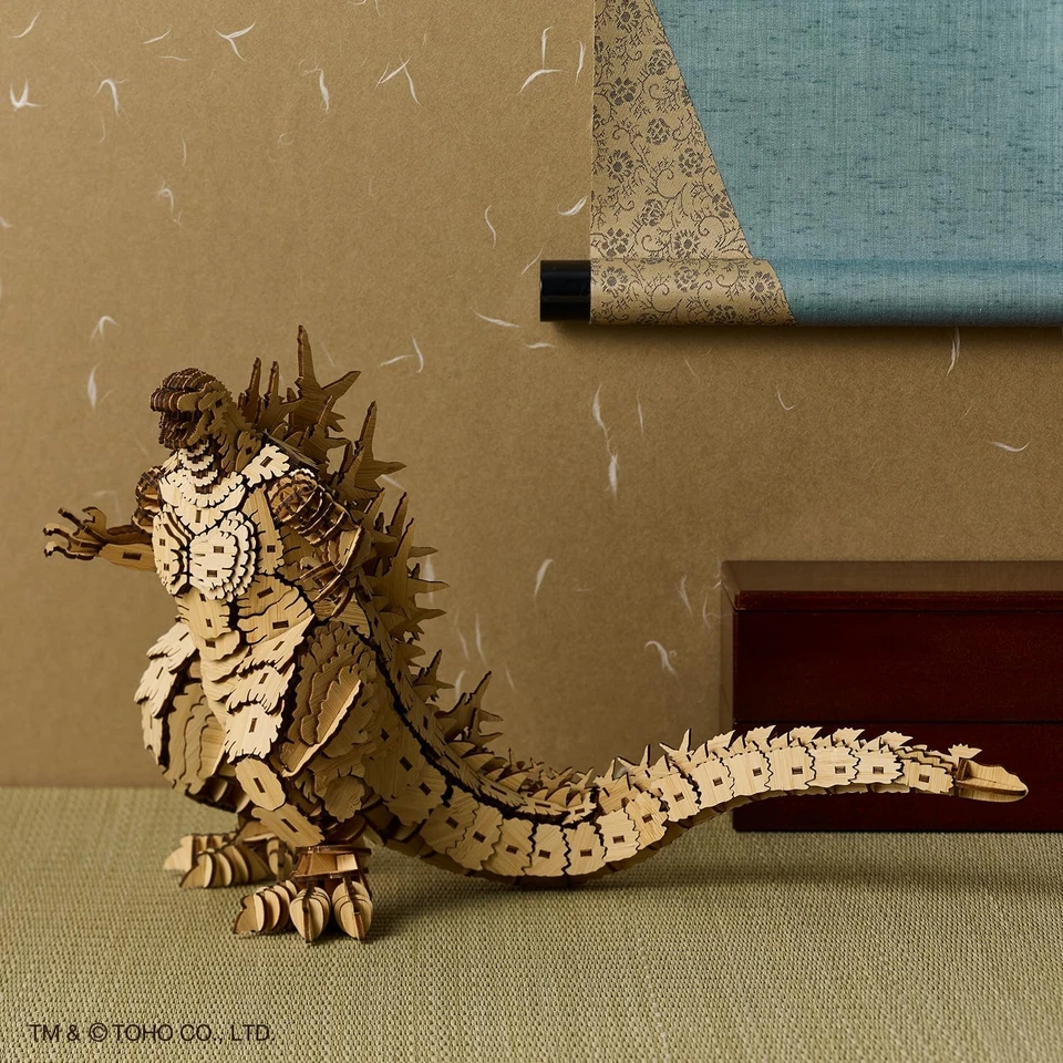 [ Godzilla ]2023 Bamboo 3D Puzzle – Licensed DIY Kit for Kids & Adults Japan JP - Image 4 of 4