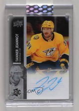 2021-22 Upper Deck Clear Cut Rookies Tanner Jeannot #CC-TJ Auto 11jd