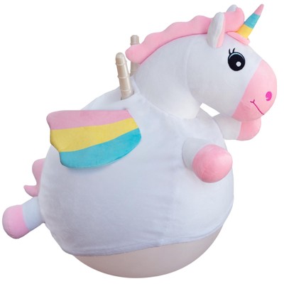 Unicorn Hopper Ball | 20-Inch Deluxe Inflatable Jumping Ball with Handles | M...