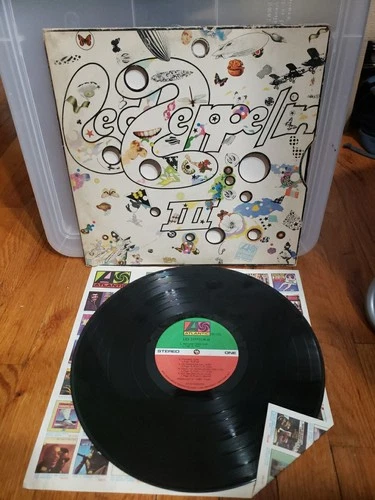 Led Zeppelin III Vinyl Record LP Classic Rock Atlantic 70s Used Acid Psychedelic