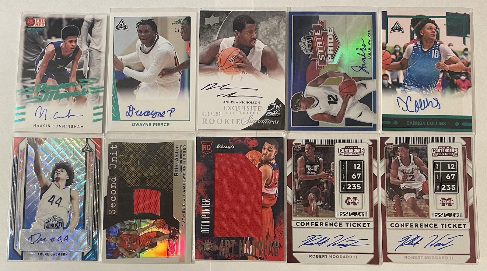 20 Card Lot Auto Autograph Rookie Game Used Memorabilia Jersey Relic Patch NBA # view 2
