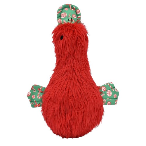 Duckworth Multipet Red Peppermint Holiday Soft Plush Squeaky 12" Dog Toy Cuddle - Picture 3 of 3