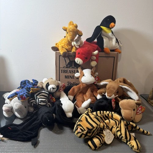 Lot Of 14 Vintage Beanie Baby From 1995(LOT6H)