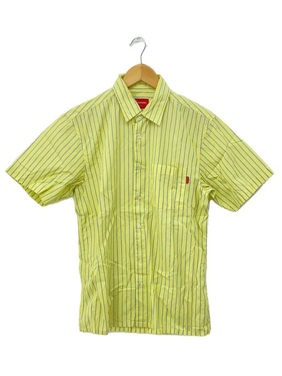 Chemise Supreme manches courtes/S/coton/ylw/rayures