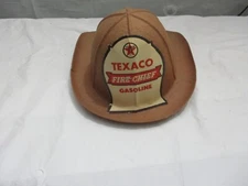 Texaco Fire Chief Gasoline Hat Vintage Fireman Helmet Pressed Cardboard